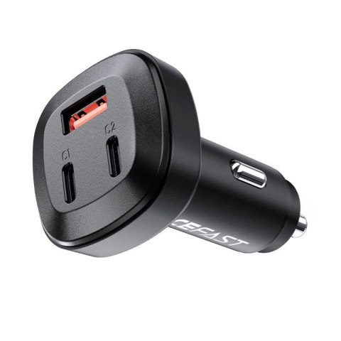 Acefast ładowarka samochodowa 66W 2x USB Typ C / USB, PPS, Power Delivery, Quick Charge 4.0, AFC, FCP, SCP czarny (B3 black) Acefast