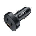 Acefast ładowarka samochodowa 66W 2x USB Typ C / USB, PPS, Power Delivery, Quick Charge 4.0, AFC, FCP, SCP czarny (B3 black) Acefast