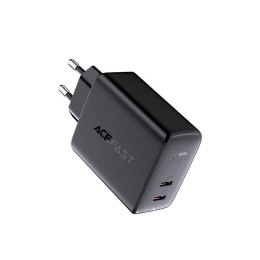 Acefast ładowarka sieciowa 2x USB Typ C 40W, PPS, PD, QC 3.0, AFC, FCP czarny (A9 black) Acefast