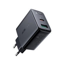 Acefast ładowarka sieciowa USB Typ C / USB 32W, PPS, PD, QC 3.0, AFC, FCP czarny (A5 black) Acefast