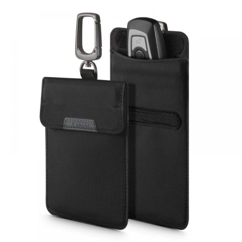Antykradzieżowe etui Spigen Pouch Keyless RFID Signal Blocker - czarne Spigen