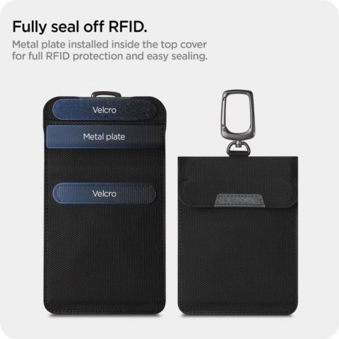 Antykradzieżowe etui Spigen Pouch Keyless RFID Signal Blocker - czarne Spigen