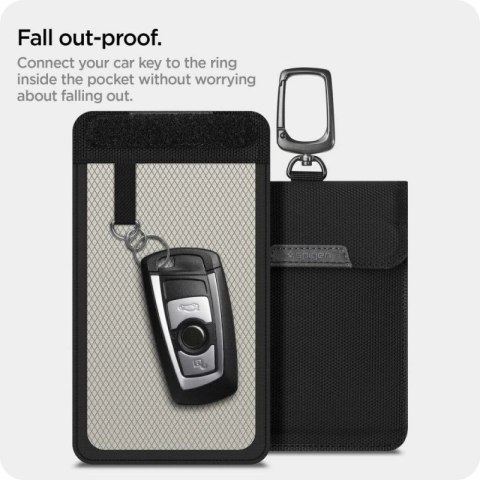 Antykradzieżowe etui Spigen Pouch Keyless RFID Signal Blocker - czarne Spigen