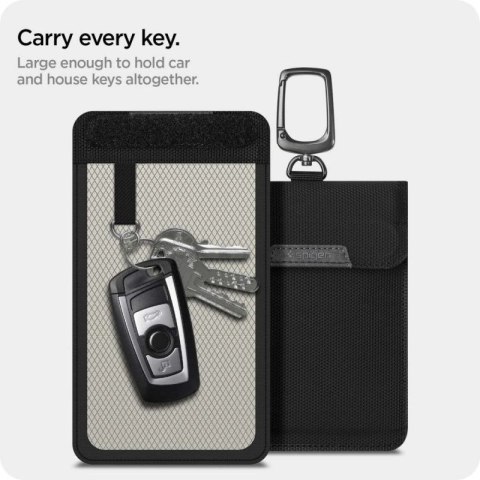 Antykradzieżowe etui Spigen Pouch Keyless RFID Signal Blocker - czarne Spigen