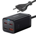 Baseus GaN3 Pro szybka ładowarka sieciowa GaN 2 x USB Typ C / 2 x USB 65W PD, QC4.0+, AFC, PPS + kabel USB Typ C - USB Typ C 1m  Baseus