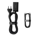 Baseus GaN3 Pro szybka ładowarka sieciowa GaN 2 x USB Typ C / 2 x USB 65W PD, QC4.0+, AFC, PPS + kabel USB Typ C - USB Typ C 1m  Baseus