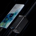 Baseus GaN3 Pro szybka ładowarka sieciowa GaN 2 x USB Typ C / 2 x USB 65W PD, QC4.0+, AFC, PPS + kabel USB Typ C - USB Typ C 1m  Baseus