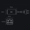 Baseus GaN3 Pro szybka ładowarka sieciowa GaN 2 x USB Typ C / 2 x USB 65W PD, QC4.0+, AFC, PPS + kabel USB Typ C - USB Typ C 1m  Baseus