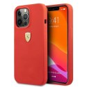 Etui Ferrari Silicone na iPhone 13 Pro Max - czerwone Ferrari