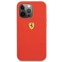 Etui Ferrari Silicone na iPhone 13 Pro Max - czerwone Ferrari