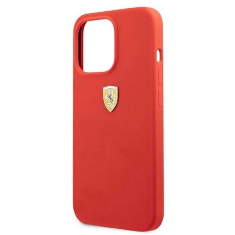 Etui Ferrari Silicone na iPhone 13 Pro Max - czerwone Ferrari