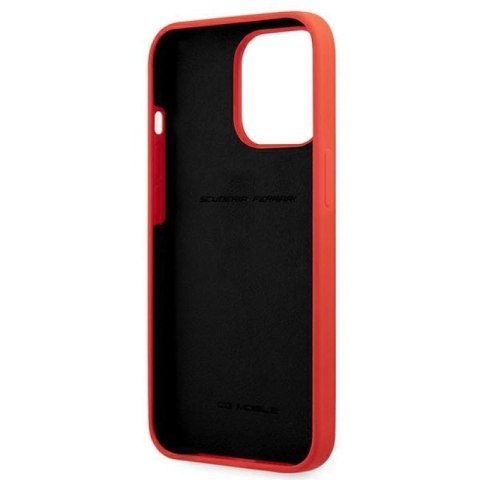 Etui Ferrari Silicone na iPhone 13 Pro Max - czerwone Ferrari