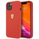 Etui Ferrari Silicone na iPhone 13 mini - czerwone Ferrari