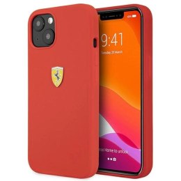 Etui Ferrari Silicone na iPhone 13 mini - czerwone Ferrari