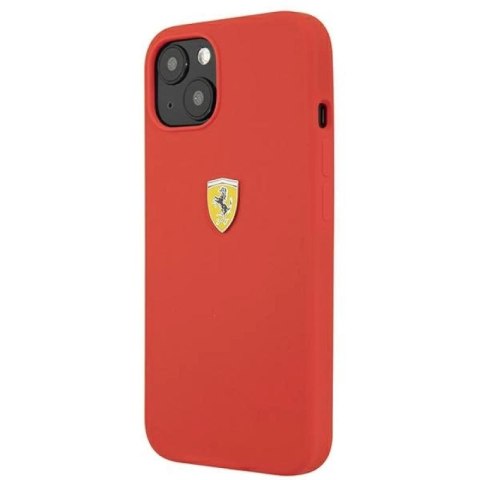 Etui Ferrari Silicone na iPhone 13 mini - czerwone Ferrari