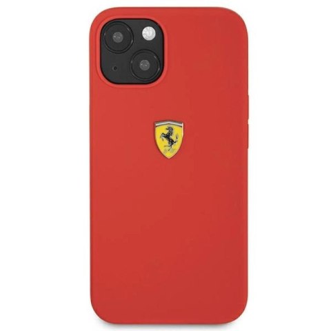 Etui Ferrari Silicone na iPhone 13 mini - czerwone Ferrari