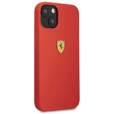 Etui Ferrari Silicone na iPhone 13 mini - czerwone Ferrari