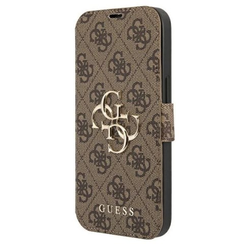 Etui Guess 4G Big Metal Logo na iPhone 13 Pro Max - brązowe Guess