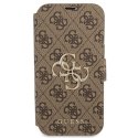 Etui Guess 4G Big Metal Logo na iPhone 13 Pro Max - brązowe Guess