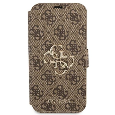 Etui Guess 4G Big Metal Logo na iPhone 13 Pro Max - brązowe Guess