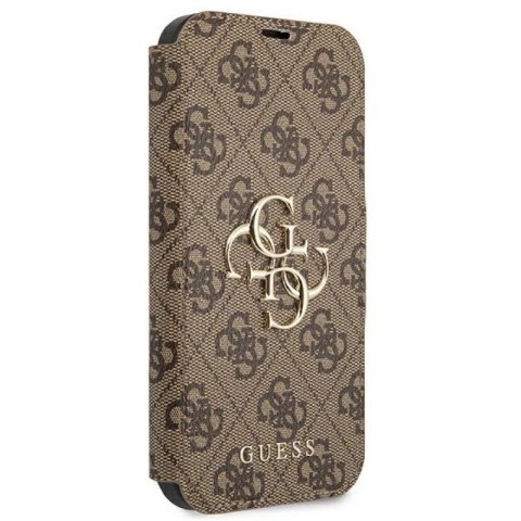 Etui Guess 4G Big Metal Logo na iPhone 13 Pro Max - brązowe Guess