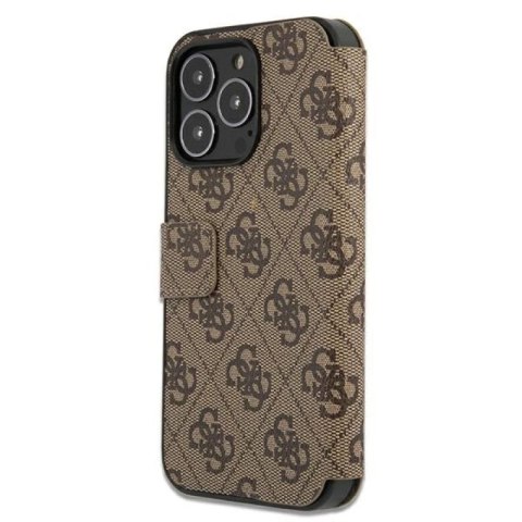 Etui Guess 4G Big Metal Logo na iPhone 13 Pro Max - brązowe Guess