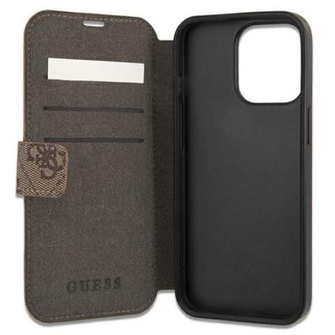 Etui Guess 4G Big Metal Logo na iPhone 13 Pro Max - brązowe Guess