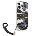 Etui Guess Camo Strap Collection na iPhone 13 Pro Max - czarne Guess