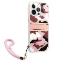 Etui Guess Camo Strap Collection na iPhone 13 Pro Max - różowe Guess