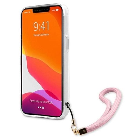 Etui Guess Camo Strap Collection na iPhone 13 Pro Max - różowe Guess