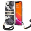 Etui Guess Camo Strap Collection na iPhone 13 - czarne Guess