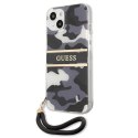 Etui Guess Camo Strap Collection na iPhone 13 - czarne Guess