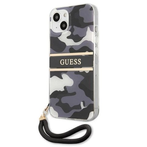 Etui Guess Camo Strap Collection na iPhone 13 - czarne Guess