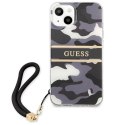 Etui Guess Camo Strap Collection na iPhone 13 - czarne Guess