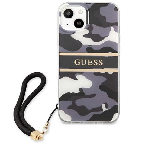 Etui Guess Camo Strap Collection na iPhone 13 - czarne Guess