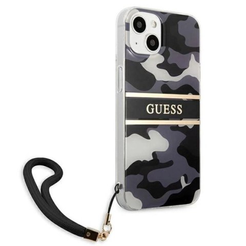 Etui Guess Camo Strap Collection na iPhone 13 - czarne Guess
