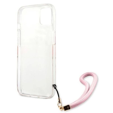 Etui Guess Camo Strap Collection na iPhone 13 - różowe Guess
