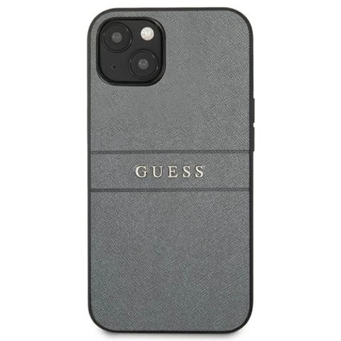 Etui Guess Saffiano Strap na iPhone 13 mini - szare Guess