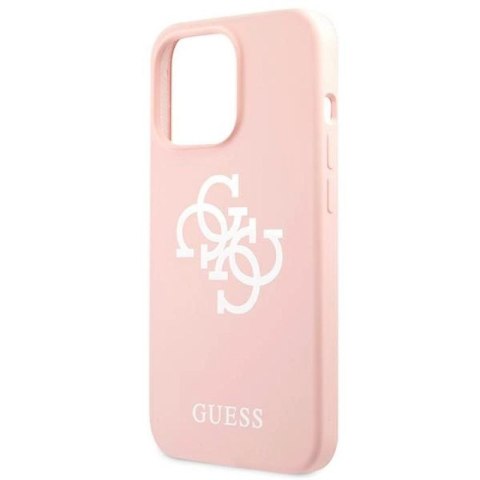Etui Guess Silicone 4G Logo na iPhone 13 Pro / iPhone 13 - różowe Guess