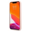 Etui Guess Silicone 4G Logo na iPhone 13 mini - różowe Guess