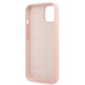 Etui Guess Silicone 4G Logo na iPhone 13 mini - różowe Guess