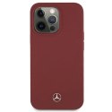 Etui Mercedes Silicone Line na iPhone 13 Pro Max - czerwone Mercedes