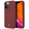 Etui Mercedes Silicone Line na iPhone 13 Pro / iPhone 13 - czerwone Mercedes