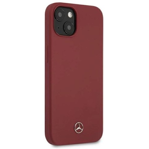Etui Mercedes Silicone Line na iPhone 13 - czerwone Mercedes