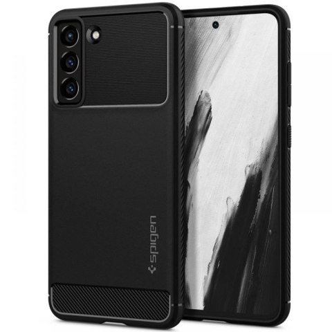 Etui Spigen Rugged Armor na Samsung Galaxy S21 FE - czarny mat Spigen