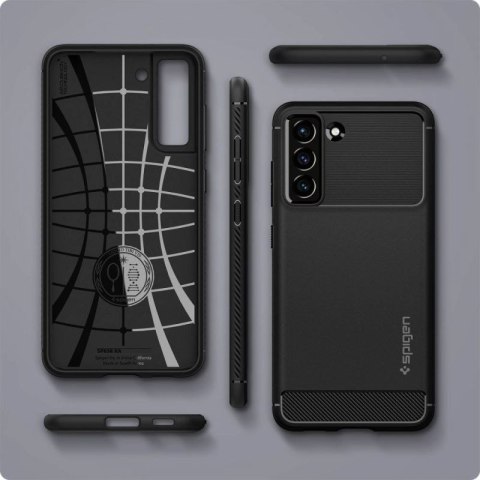 Etui Spigen Rugged Armor na Samsung Galaxy S21 FE - czarny mat Spigen