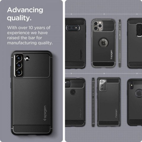 Etui Spigen Rugged Armor na Samsung Galaxy S21 FE - czarny mat Spigen