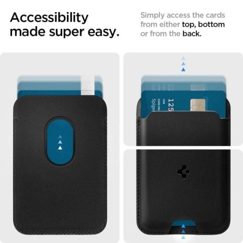 Portfel magnetyczny Spigen Valentinus z MagSafe - czarne Spigen