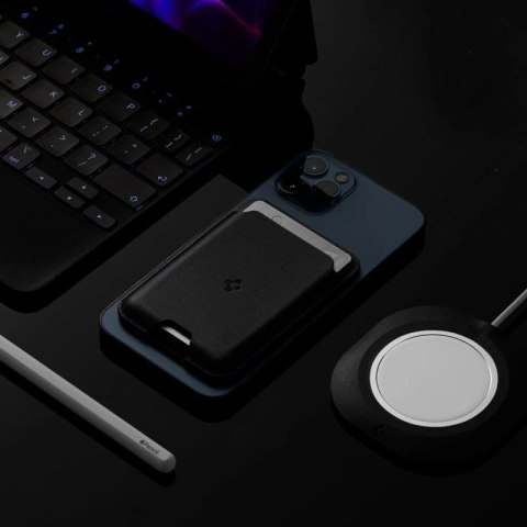 Portfel magnetyczny Spigen Valentinus z MagSafe - czarne Spigen