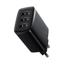 Baseus Compact ładowarka sieciowa 3x USB 17W czarny (CCXJ020101) Baseus